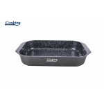 TAVA ALUMINIU CU ACOPERIRE CERAMICA 39.5x26 CM, DARK LINE, COOKING BY HEINNER - imagine 2