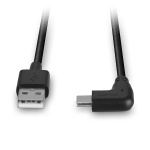 Cablu Lindy USB C 2 90°, lungime 1m, putere maxima 15W, latime de banda suportata 480Mbps, negru - imagine 2