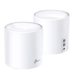 TP-Link DECO X10(2-PACK) Sistem Mesh Wi-Fi 6 Dual-Band AX1500 cu acoperire în toată locuința, Standarde wireless: IEEE 802.11ax/ac/n/a 5 GHz, IEEE 802.11n/b/g 2.4 GHz, Viteza wireless: 5 GHz: 1201 Mbps, 2.4 GHz: 300 Mbps, 2 x antene interne, pachet cu doua bucati pentru case cu 2-4 camere,