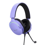 Casti gaming TrustGXT 490P Fayzo cu fir, interfata USB 2.0, frecventa de raspuns 20 Hz - 20.000 Hz, sensivitate 100 dB, mov - imagine 3
