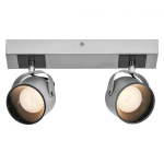 Spot LED dublu ajustabil Ledvance DECOR JUPITER, 11.5W, 1000 lm, lumina calda (3000K), IP20, 300x150x83mm, metal/policarbonat, Argintiu - imagine 2