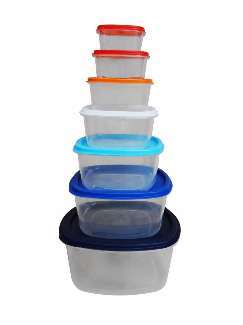 overlay_a4bd7769dca0b74d59e37eee91db3a88 SET 7 CASEROLE PATRATE CU CAPACE,PLASTIC, VANORA HOME - imagine 1