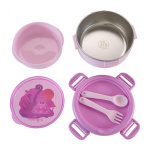 Caserola termica cu lingurita si furculita, mov, U-Grow - imagine 3