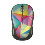 Mouse fara fir Trust Yvi FX Wireless Mouse - multicolor  Specifications General Height of main product (in mm) 95 mm Width of main product (in mm) 57 mm Depth of main product (in mm) 40 mm Total weight 84 g Formfactor compact Ergonomic design no  Connectivity Connection type wireless Bluetooth no - imagine 2