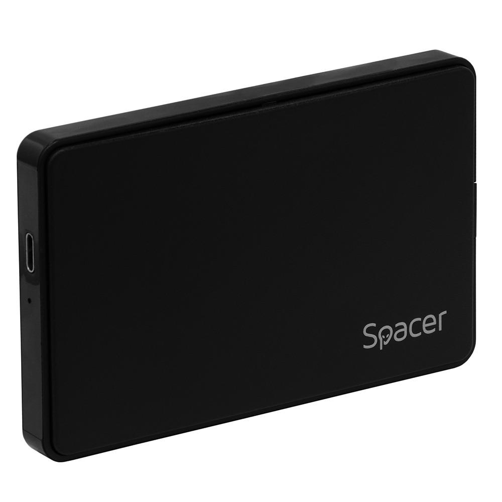 overlay_ac2bf3de067a4c9fe4ccbbf2476862d8 Rack extern HDD/SSD 2.5" Spacer USB-C 3.1 negru - imagine 1