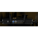 Router Wireless Asus RT-AX88U PRO; Standard rețea: WiFi 6 (802.11ax) Segment produs: Performanță AX Extremă AX6000; Rata Datelor: 802.11ax (2.4GHz): până la 1148 Mbps, 802.11ax (5GHz): până la 4804 Mbps; 4* antenă externă; Procesor: Quad-core la 2.0GHz; Memorie: 256 MB Flash, 1GB RAM; Frecvența de - imagine 3