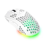 Mouse wireless Trust GXT 929W Helox, rezolutie maxima 4800 DPI, 6 butoane, alb