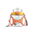 Sticla tritan cu pai si curea , 330 ml , orange, U-Grow