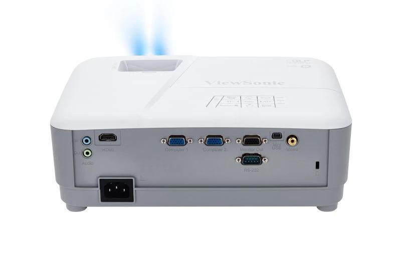 overlay_b5d3f4932101fa54fec9bef2c06cf0a0 Videoproiector Viewsonic PA503S, SVGA 800* 600, 3.800 lumeni, 22.000:1, lampa 5.000 ore/ 15.000 ore ecomode, zoom optic 1.1x, dimensiune maxima imagine 300", 27-31 dB, D-sub, HDMI, audio in/ out, boxa 2W, RS232, USB Type Mini B, 2.2 kg, cablu VGA inclus, telecomanda inclusa, QSG, culoare alb - imagine 1