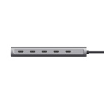 Hub Trust Halyx, 5 porturi USB-C 3.2 gen 1: 1 USB-C 100W PD port / 4 USB-C data ports, USB PD 3.0, gri - imagine 5