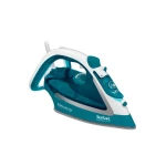 Fier de calcat Tefal EasyGliss Plus FV5737E0, 2500W, jet de abur 220g/min, abur variabil 0- 45g/min, rezervor apa 270ml, talpa Durilium Airglide, oprire automata, turcoaz