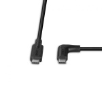 Cablu Lindy USB C 3.2 90° Right angle, lungime 1m, putere maxima 60W, latime de banda suportata 10 Gbps, negru - imagine 3