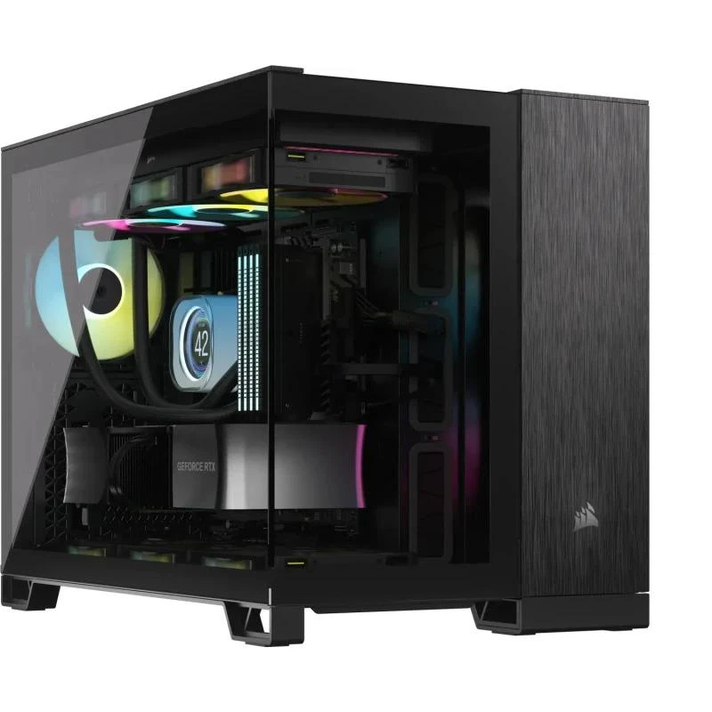 overlay_bd1502b9575fa02ad7f127b2c0241889 Carcasa CORSAIR 2500X Micro ATX Dual Chamber Black/Obsidian Aluminiun - imagine 1