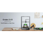 CREALITY ENDER-3 V3 3D PRINTER, Tehnologie: FDM, Volum printare: 220*220*250mm, Dimensiuni imprimanta: 358*374*498mm, 7.83kg, Viteza printare: ≤600mm/s, Acuratete: ±0.2mm, Inaltime strat: 0.1-0.35mm, Diametru filament: 1.75mm, transfer fisiere: USB drive / WLAN / Creality Cloud, diametru duza - imagine 2