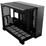 Carcasa CORSAIR 2500X Micro ATX Dual Chamber Black/Obsidian Aluminiun - imagine 5