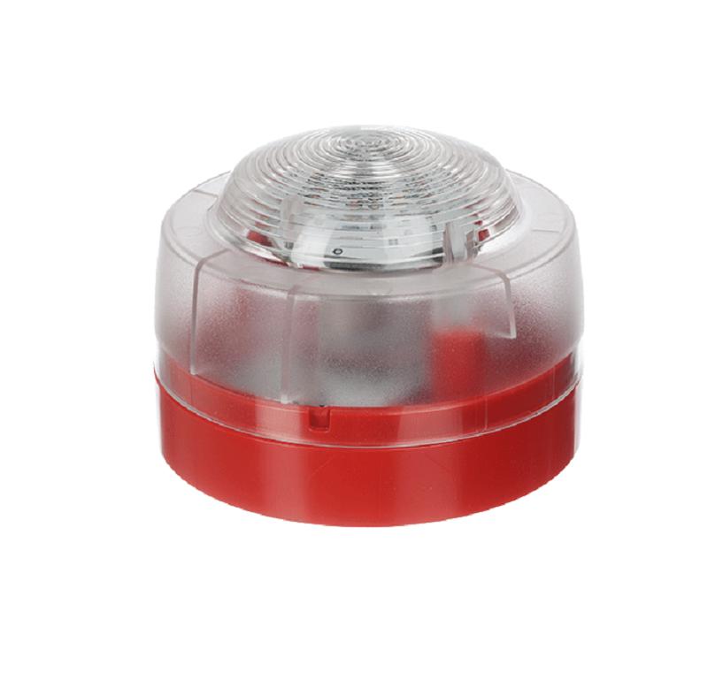 overlay_c37a9b9fd0372385d2a7da132b2b979c Honeywell Flash cu lentila transparenta;Tensiune de operare: 12 - 29 V DC; Consum: 26 mA @ 29 V dc; Rata flash: 0.5 Hz; Culoare LED: alb; Lentila: PC transparenta; Carcasa: PC-ABS rosu; Grad protectie: IP21C; Certificare: EN54-23; Temperatura de functionare: intre -25°C si +70°C; Umiditate: 93% ±3% - imagine 1