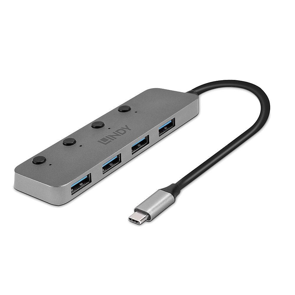 overlay_c3c799990edf6b4e6e2c79b76d12ef84 Hub Lindy cu 4 porturi USB 3.2 Gen, - imagine 1