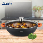 CRATITA ALUMINIU+CAPAC 32X8.5CM,5.5L,DARK LINE, COOKING BY HEINNER - imagine 3