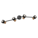 Spot LED cvadruplu ajustabil Ledvance DECOR CORK, 4xGU10, 4x3.4W, 920 lm, lumina calda (2700K), dimabil, IP20, 813mm, Negru, clasa energetica G - imagine 2