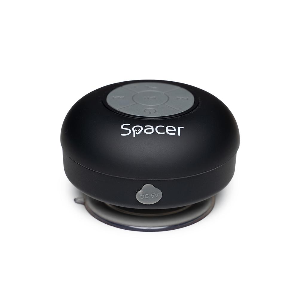 overlay_c4e5d4cc04d6f8cc692fee2ba0d8b81d Boxa Spacer DUCKY-BK portabila, 3W RMS, control volum, acumulator 300mAh, microfon incorporat, incarcare USB, waterproof, negru - imagine 1