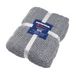 CUVERTURA PLED 200X220 CM ZAG BLACK - imagine 2