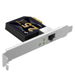Adaptor wireless TP-Link, TX201, 2.5 Gigabit PCIe, Standarde și Protocoale: IEEE 802.3, IEEE 802.3u, IEEE 802.3ab, IEEE 802.3bz, IEEE 802.3x, Interfata: 1× PCI Express 2.1 x 1, 1× RJ45 Gigabit/Megabit Port, Dimensiuni: 120.8 × 98.2 × 21.5 mm. - imagine 2