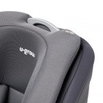 Scaun auto I-size U-Grow Goldfix Plus, isofix, 76-150 cm (9-36 kg), boxa bluetooth, gri - imagine 8