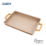 TAVA GRATAR ALUMINIU TURNAT 36 x 26.4 x 4 CM, NICOLAI TAND, ORIGINI, COOKING BY HEINNER - imagine 2