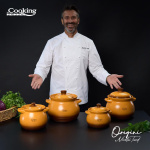 OALA CERAMICA CU CAPAC, 14.5x16 CM, 3 L, NICOLAI TAND, ORIGINI, COOKING BY HEINNER - imagine 11
