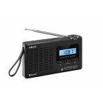 Radio cu ceas Akai APR-600 cu baterii 3x AAA, bluetooth 5.0, 0.8W, negru - imagine 4