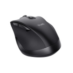 Mouse Trust Fyda ergonomic, reincarcabil, wireless RF 2.4GHz, USB2.0, 6 butoane, rezolutie 2400 DPI, negru - imagine 4