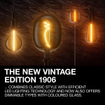 Pendul Ledvance Vintage 1906 Bobbin Gri inchis, E27, max. 15W LED, Metal, IP20, Ø100mm, cablu 1.5m, bec neinclus - imagine 4