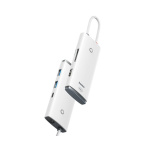 Docking Station Baseus Lite, card reader SD/microSD, alb - imagine 3
