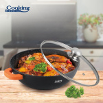 CRATITA ALUMINIU+CAPAC 28X8 CM,4.1L, DARK LINE, COOKING BY HEINNER - imagine 3