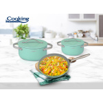 SET GATIT 5 PIESE ALUMINIU PRESAT, CRETA, COOKING BY HEINNER - imagine 2