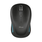Mouse fara fir Trust Yvi FX Wireless Mouse - negru  Specifications General Height of main product (in mm) 95 mm Width of main product (in mm) 57 mm Depth of main product (in mm) 40 mm Total weight 84 g Formfactor compact Ergonomic design no  Connectivity Connection type wireless Bluetooth no - imagine 2