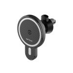 Suport Auto Telefon Serioux, cu incarcare Wireless 15W, compatibil MagSafe, prindere grila ventilatie, Intrare: 5V=2A 9V=2A, Ieșire: 5W 7.5W 10W 15W(Max), Dimensiuni: 61*84*71mm - imagine 2