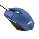Mouse Trust GXT110W Felox cu fir 400 DPI, albastru - imagine 4