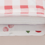 SET DE PAT SINGLE BUMBAC CHERRY - imagine 4