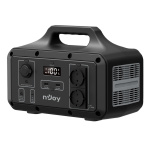 Statie portabila pentru exterior NJOY POWER BASE 1000, adaptor AC (240 W max), panou solar MPPT 12V-32V (240 W max), adaptor auto DC 12V Car (120 W max), 2x USB TYPE A (18 W max), 1x USB TYPE C (100 W max), DC 5525 12V (120 W max), Priza auto 12V (120 W max), 2x AC Schuko 230V (600W max), 1000+ - imagine 2