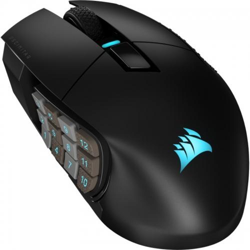 overlay_ded18c7ed9b0384397a6c9278c160e0b Mouse Gaming Corsair SCIMITAR ELITE WIRELESS MMO Optical cu fir, negru - imagine 1