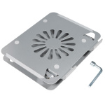 Stand Notebook Spacer 15.6″, pliabil si ajustabil,inalta laptop pana la 15cm, gri - imagine 2