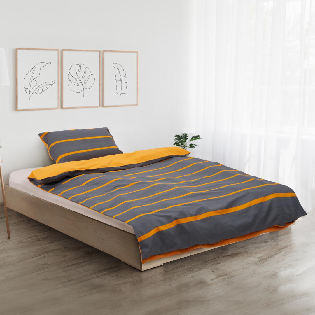 overlay_e6c5cd24cb82a30ecaf40f13d2e6ac04 SET DE PAT SINGLE BUMBAC GREY/ORANGE - imagine 1