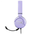 Casti gaming cu fir HyperX Cloud Mini, PC/Nintendo Switch/controllere PS/Xbox/tablete, volum limitat la 85dB, Bluetooth/Jack 3.5 mm, autonomie pana la 25 de ore, frecventa raspuns 20 Hz - 20 KHz, mov - imagine 2
