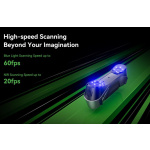 CREALITY 3D SCANNER CR-SCAN RAPTOR, mod scanare: Blue Light(Blue 7-line laser) / NIR(infrared binocular structured light), Acuratete: 0.02mm @ 100mm, Rezolutie: 0.02-2mm, Viteza scanare: pana la  60fps, volum minim scanare: 5mm x 5mm x 5mm, Raza single capture: 270mmx170mm@300mm, Distanta scanare - imagine 7