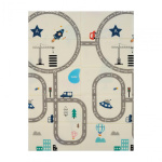 Covor de joaca pentru copii U-Grow, din spuma, pliabil, 2 fete, impermeabil, izolant, 120 x 180 x 1 cm, circuit - imagine 2