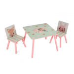 Set 2 scaune +birou Pink Forest UGMBS06-PKF - imagine 2