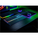 Tastatura Razer Ornata V3 - Low Profile Gaming  TECH SPECS SWITCH TYPE Razer™ Mecha-Membrane Switches APPROXIMATE SIZES Full Size LIGHTING 10 Razer Chroma™ RGB Lighting Zones WRIST REST Yes ONBOARD MEMORY None MEDIA KEYS Dedicated Media Controls PASSTHROUGH None CONNECTIVITY Wired - Attached KEYCAPS - imagine 4