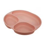 Set diversificare 3 piese silicon : bol , farfurie si cana cu cioc, roz, U-Grow - imagine 2