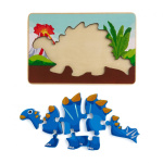 PUZZLE DIN LEMN TUOJIANGOSAURUS, 8 PIESE - imagine 3